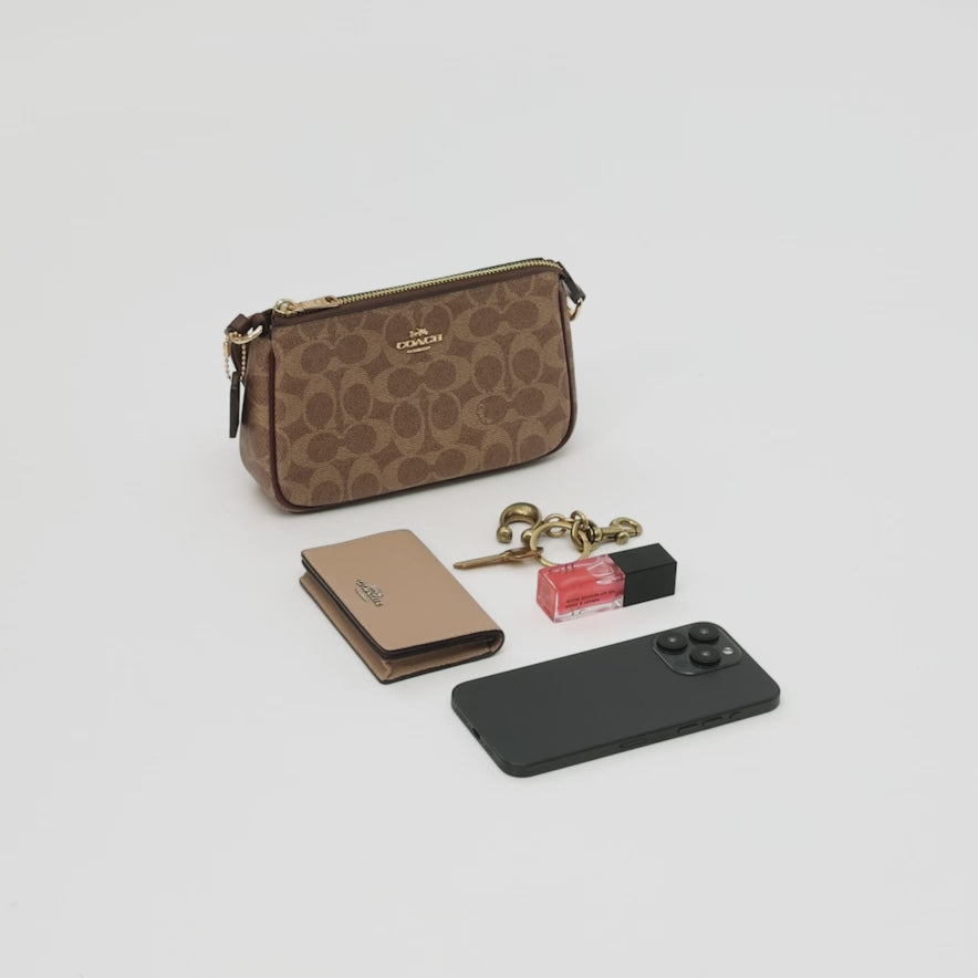 Coach Nolita 19 In Signature Canvas signature canvas/Gold/Tan/Black