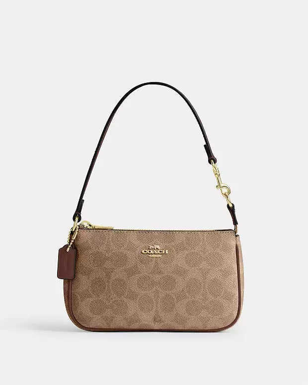 Coach Nolita 19 In Signature Canvas signature canvas/Gold/Tan/Black