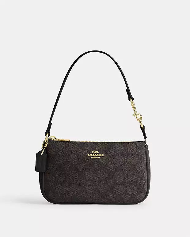 Coach Nolita 19 In Signature Canvas - signature canvas/Gold/Walnut/Black