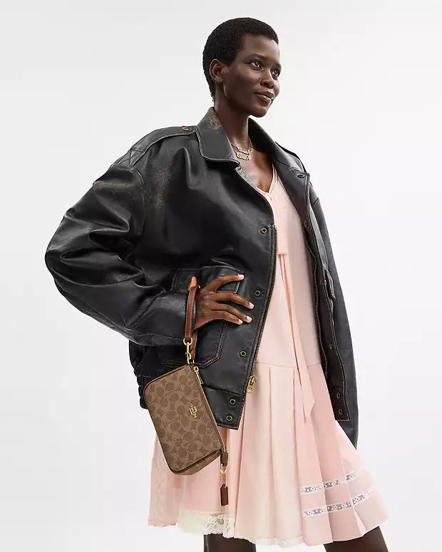 Coach Nolita 19 In Signature Canvas signature canvas/Gold/Tan/Black